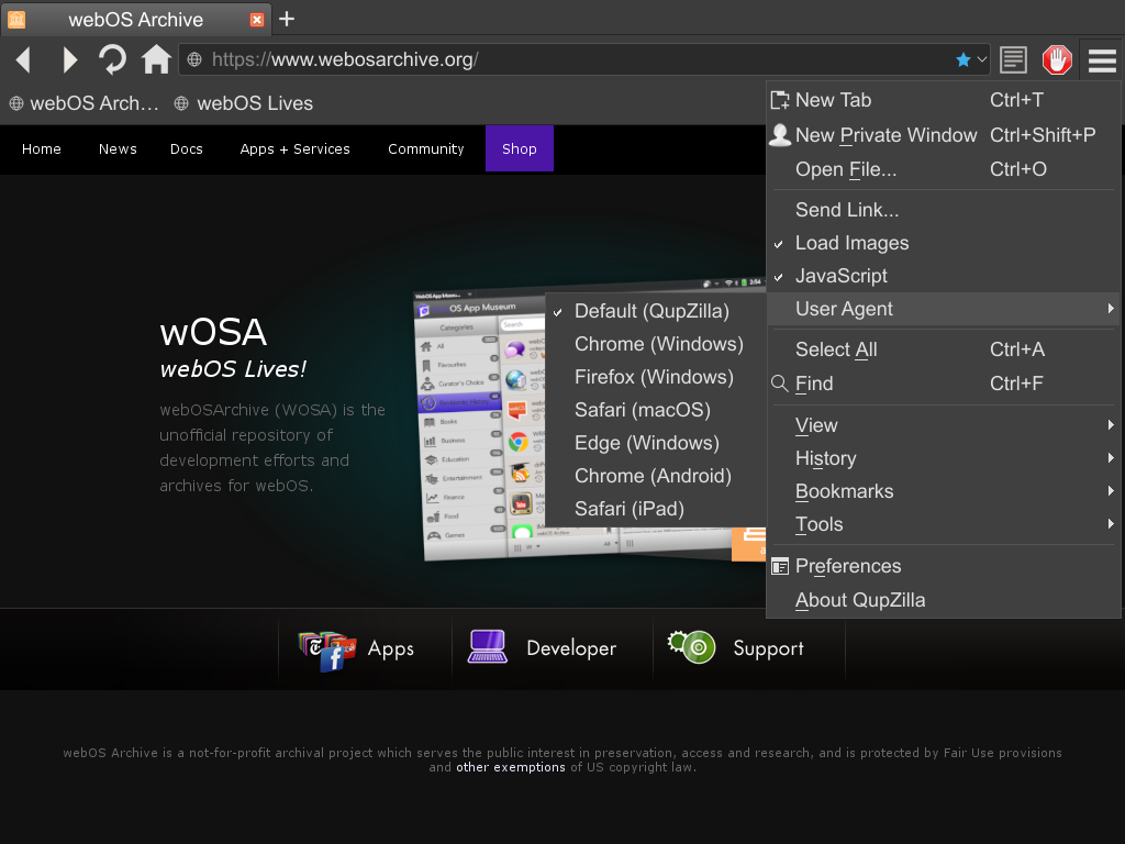 screenshot.png {Qupzilla Screenshot}